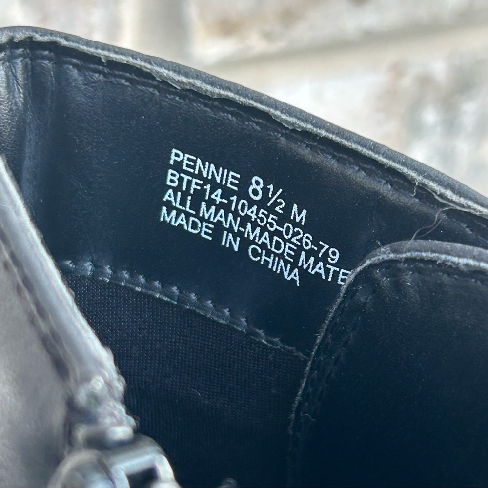 BareTraps Black Ankle Booties with Buckle Detail - Picture 8 of 10